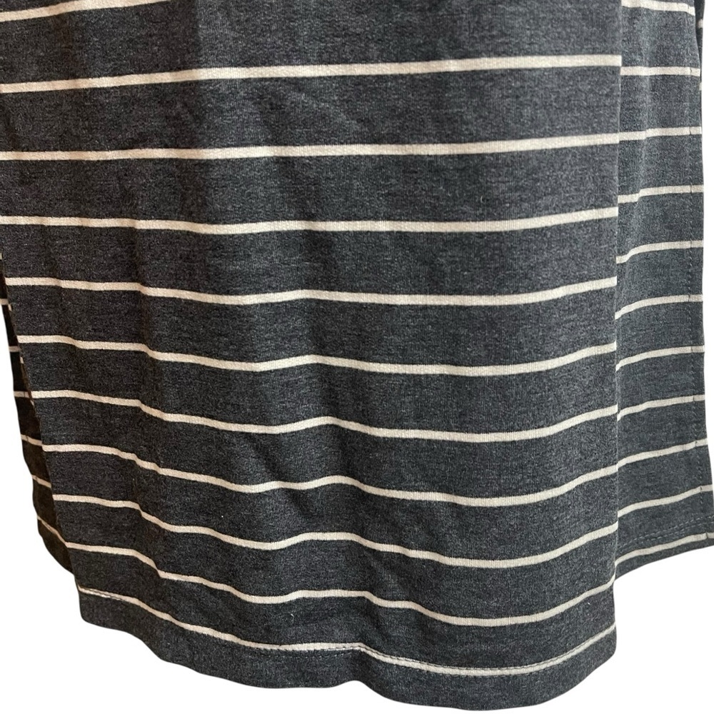 Gilli Striped Pencil Dress Navy Blue Gray - Picture 4 of 10